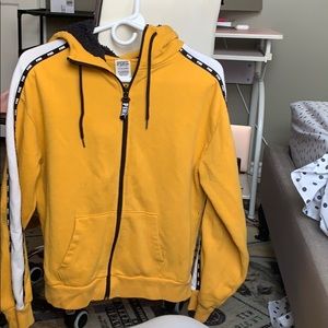 yellow pink hoodie